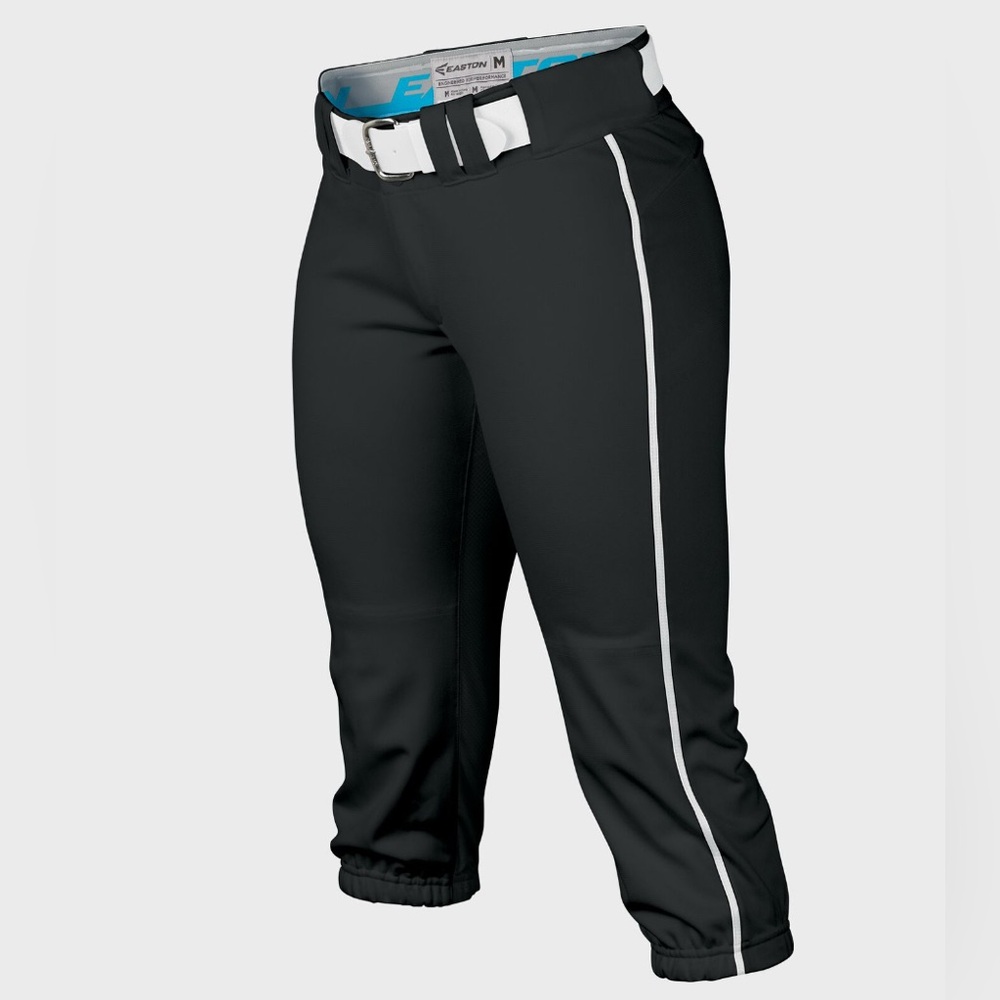 NWT [Easton] Prowess Black/White Softball/Fastpitch Pants Knickers Womens Sz XL - Picture 2 of 12